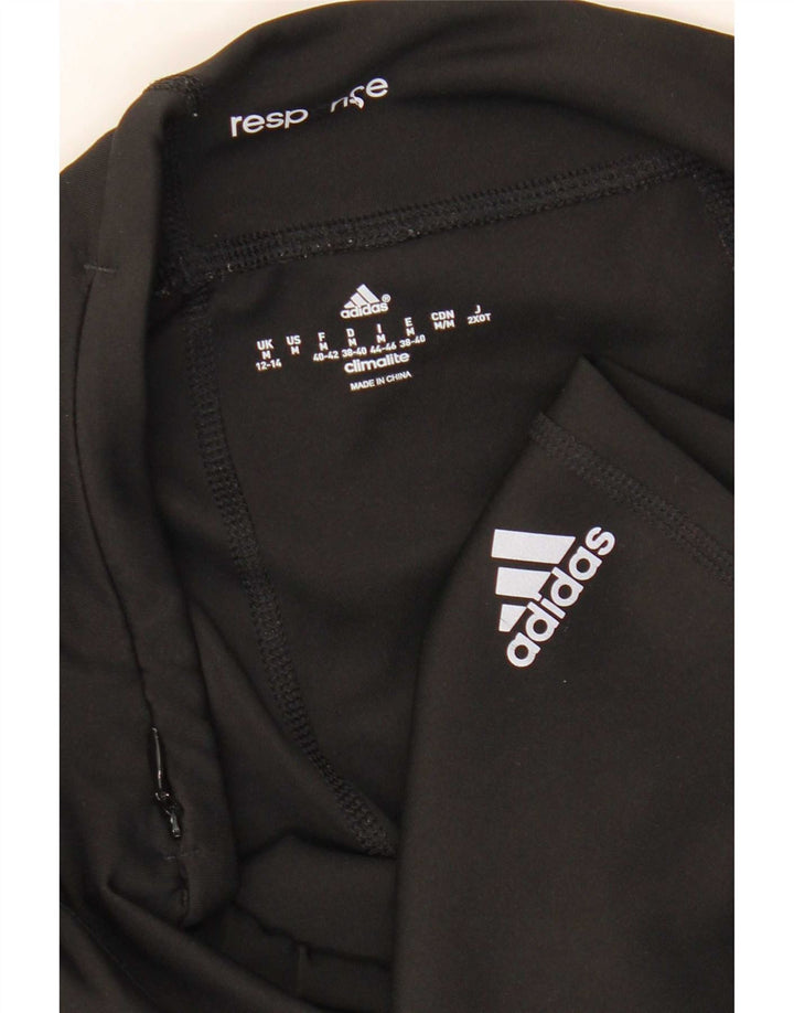 Adidas Dame Climalite Capri Leggings UK 12/14 Medium Black Polyester