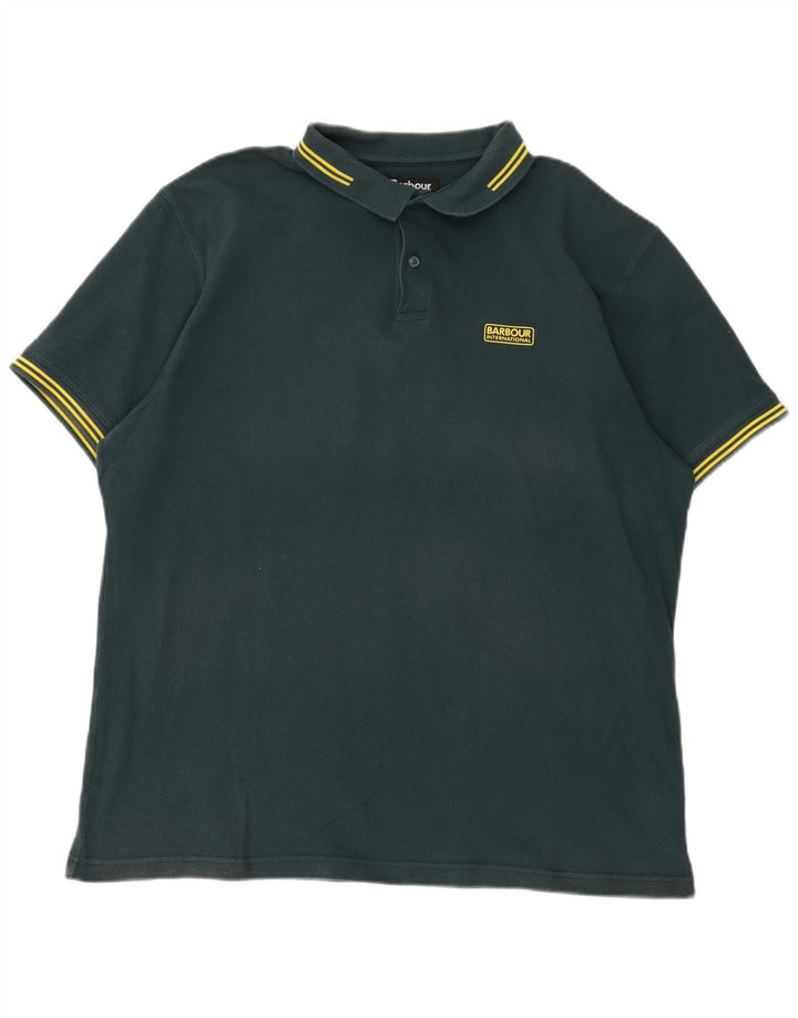 Barbour herre poloshirt 2XL grøn bomuld