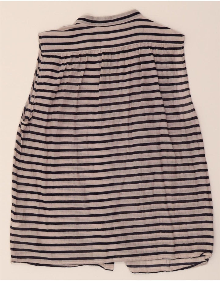 J. CREW Womens Shirt Blouse US 10 Large Navy Blue Striped Nautical Vintage J. Crew and Second-Hand J. Crew from Messina Hembry 