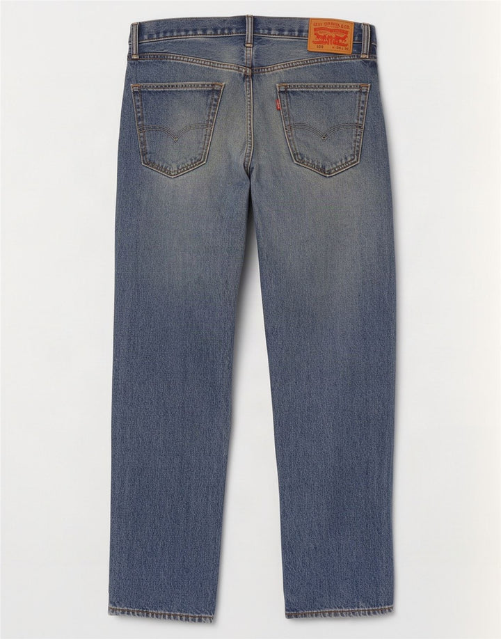 Levi's Herre 505 Straight Jeans W34 L30 Blå Bomuld