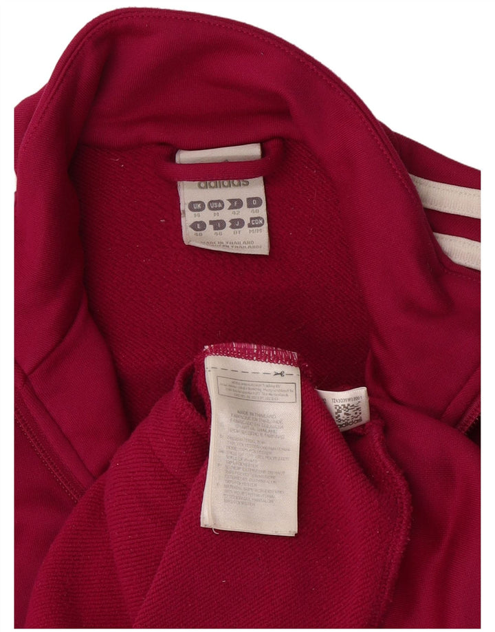 Adidas træningsdragt topjakke til kvinder UK 14 Medium Pink Polyester