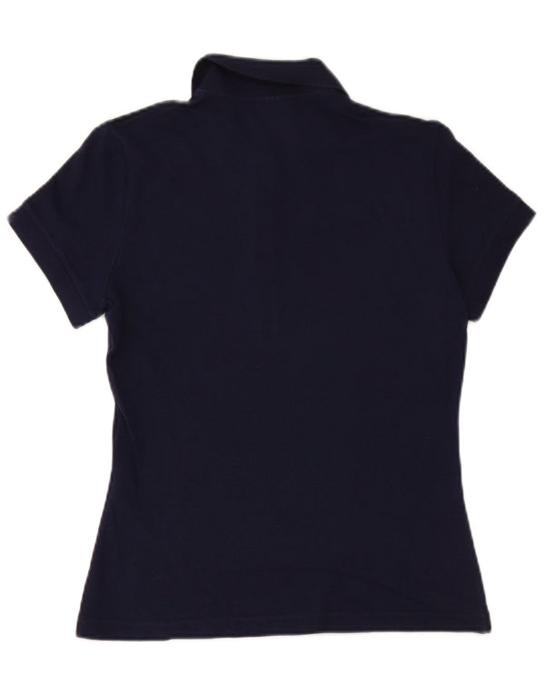 LACOSTE Dame Polo Shirt Størrelse 38 Medium Navy Blue Bomuld