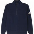 Adidas Fleece Jumper med lynlås til mænd mellem marineblå polyester