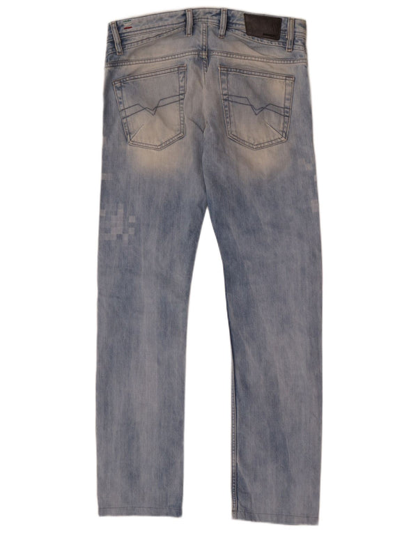 Diesel Herre Shioner Distressed Slim Skinny Jeans W30 L32 Blå Bomuld