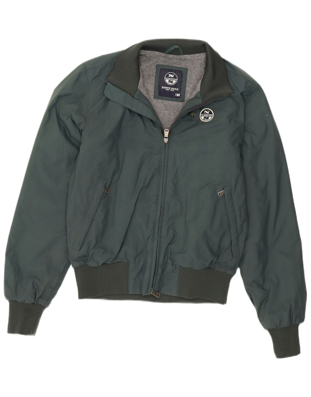 North Sails Herre Bomber Jacket UK 38 Medium Green Nylon
