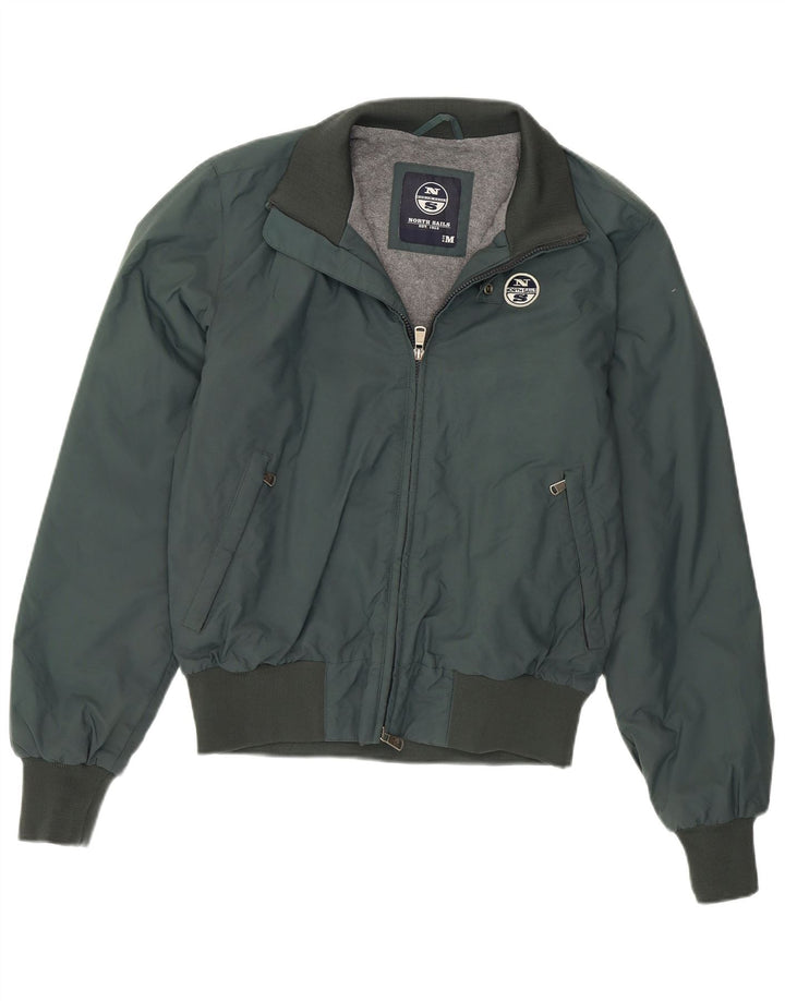 North Sails Herre Bomber Jacket UK 38 Medium Green Nylon