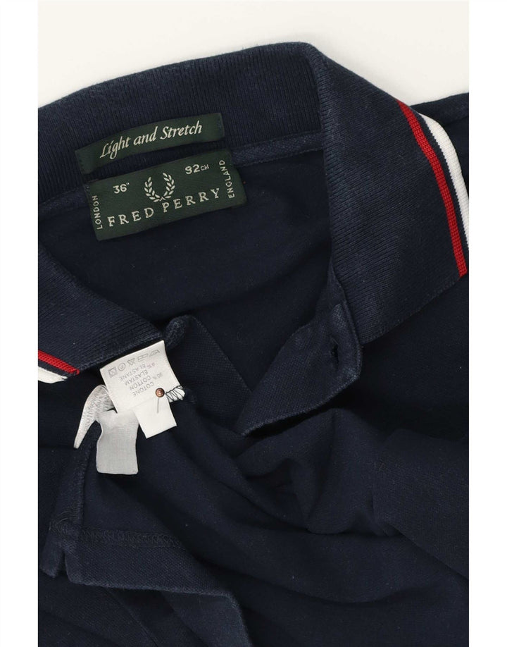 Fred Perry Herre poloskjorte lille marineblå stribet bomuld