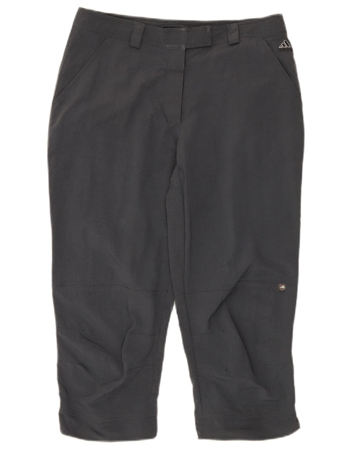 Adidas Dame Capri Bukser UK 14 Large W32 L21 Grå Polyamid