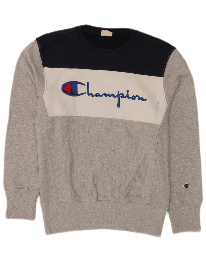 Champion Herre Reverse Weave Sweatshirt Jumper Medium Grå Bomuld