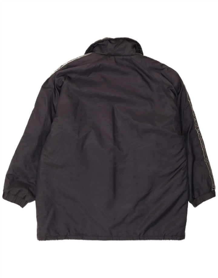 Champion Herre Loose Fit Windbreaker Jacket UK 42 XL Sort Polyamid
