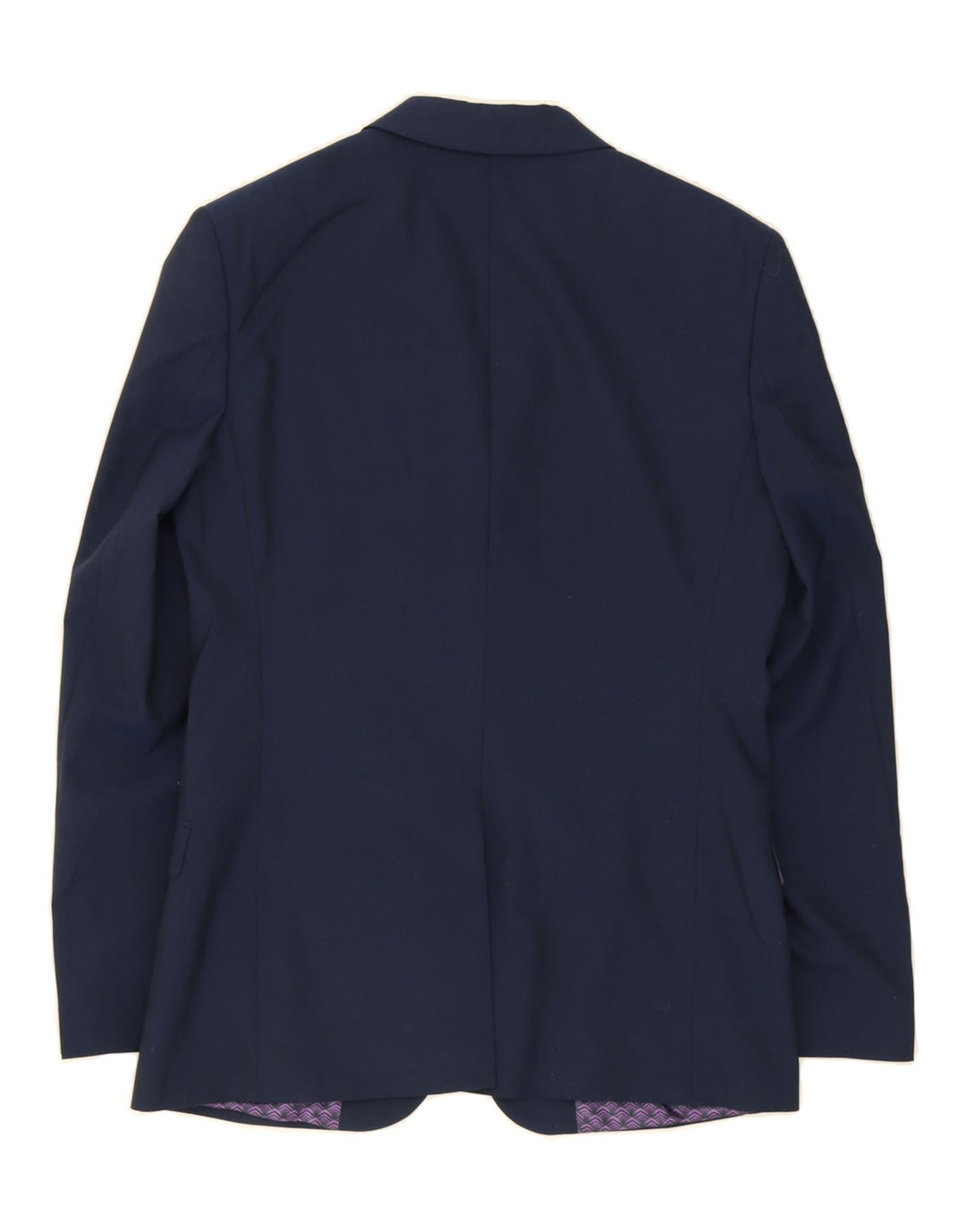 TED BAKER Mens 2 Button Blazer Jacket UK 38 Medium Navy Blue Wool Vintage Ted Baker and Second-Hand Ted Baker from Messina Hembry 