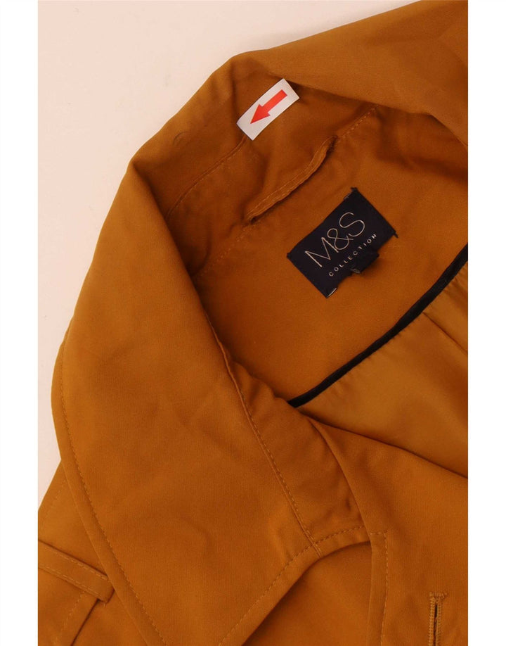 Marks & Spencer Trench Coat til mænd UK 16 Large Orange Polyester