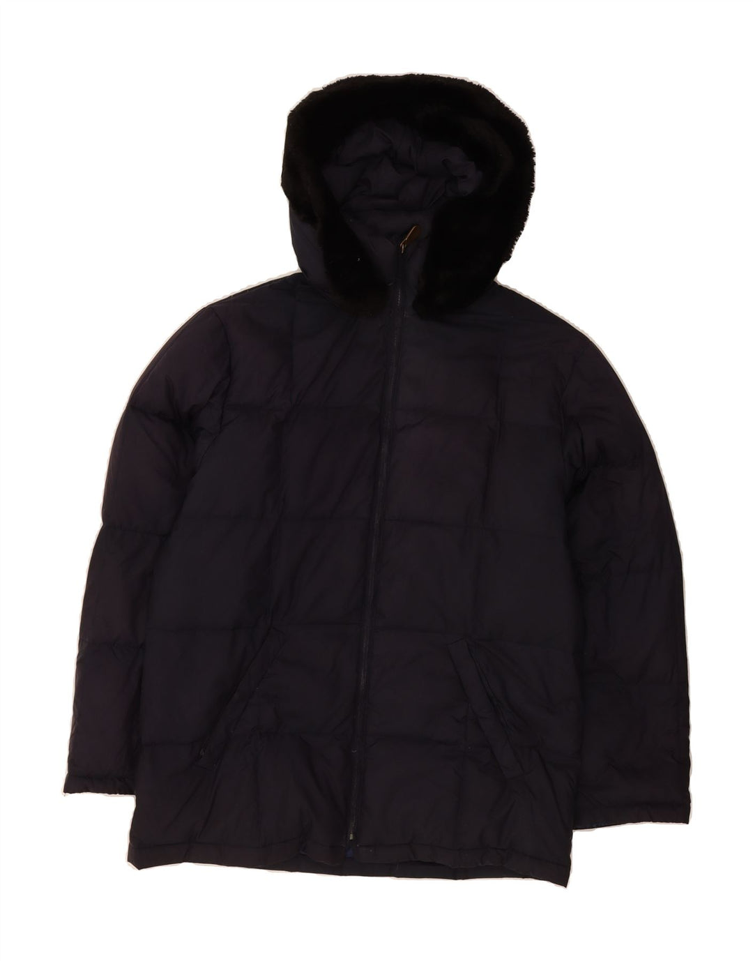 CIESSE PIUMINI Womens Oversized Hooded Padded Jacket IT 44 Medium Black Vintage Ciesse Piumini and Second-Hand Ciesse Piumini from Messina Hembry 