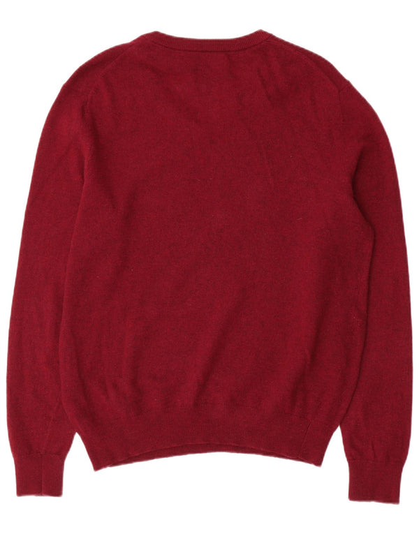 Gant Herre V-hals sweater Medium Bourgogne lammeuld