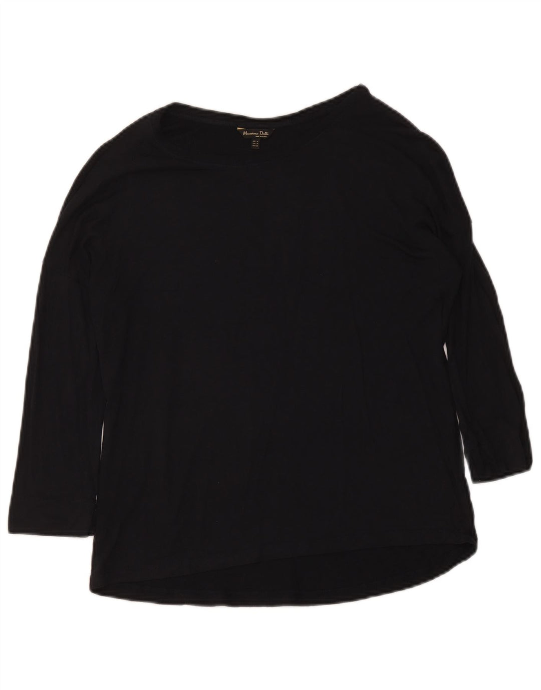 Massimo Dutti Dame Top 3/4 ærmer UK 12 Medium Sort