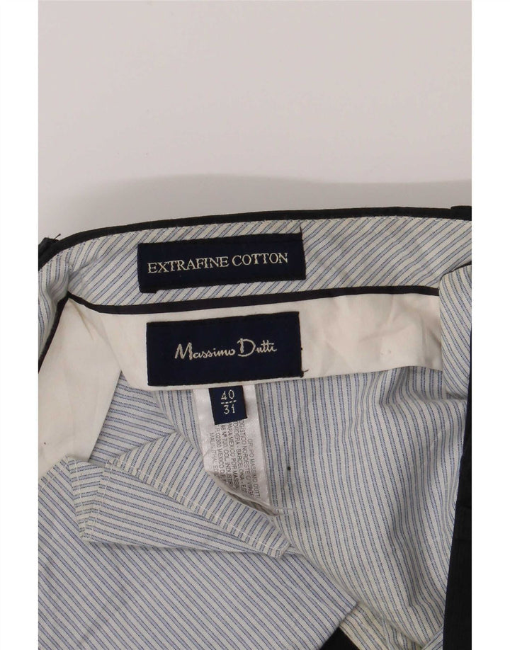 Massimo Dutti Herre Regular Chino Bukser Medium W31 L29 Marineblå Bomuld