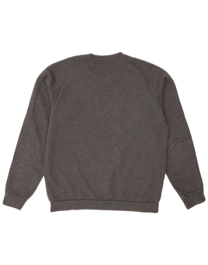 Adidas Herre Regular Fit Sweatshirt Jumper Medium Grey Flecked Bomuld