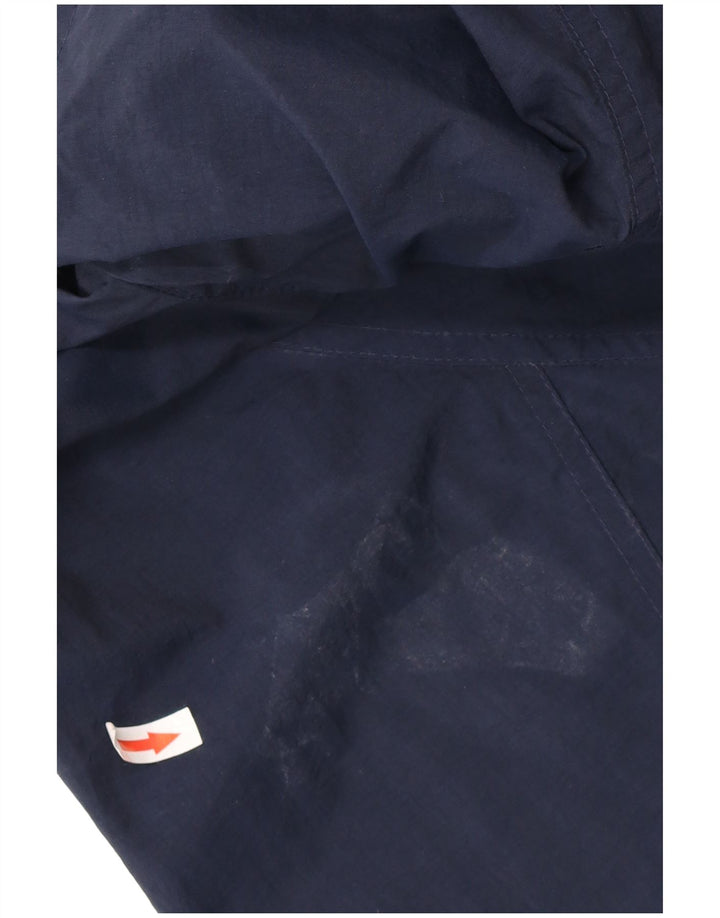 TIMBERLAND Regnjakke med hætte til mænd UK 42 XL Marineblå nylon