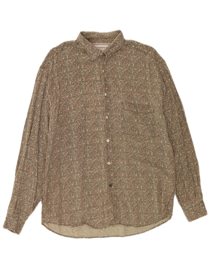 Wampum Herreskjorte Stor Khaki Paisley