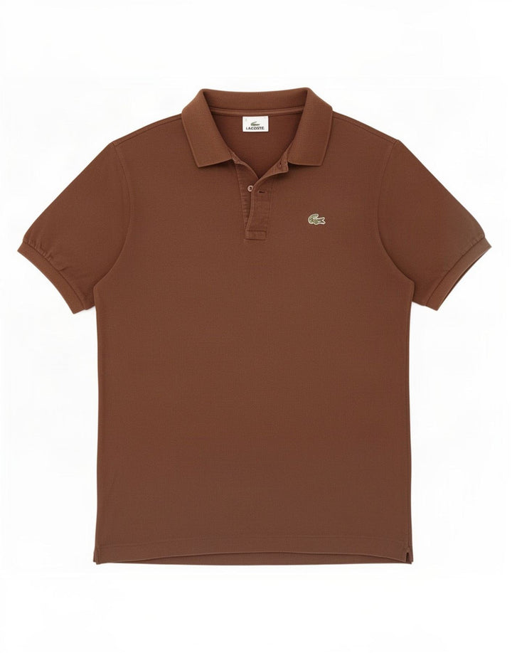 Lacoste Herre poloskjorte str. 5 Stor brun bomuld