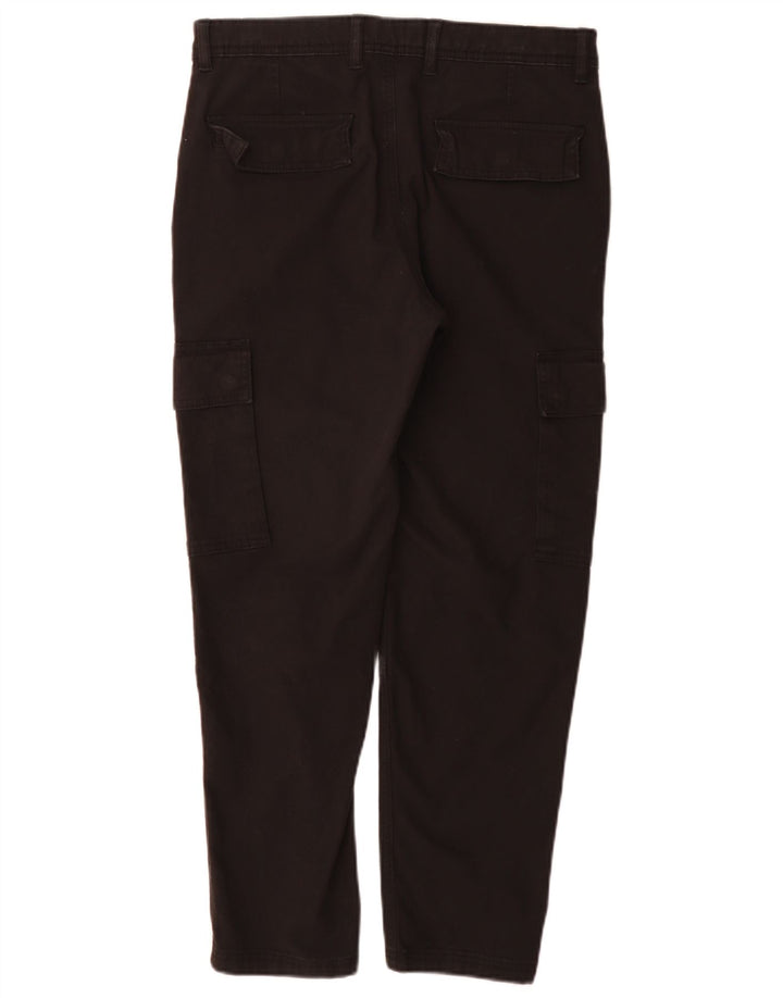 Marks & Spencer Herre Cargo Bukser W30 L290 Sort Bomuld