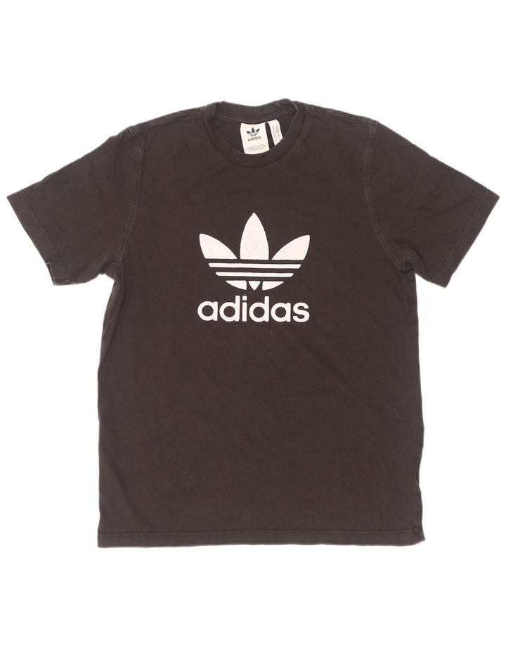 Adidas Herre grafisk T-shirt Top Medium Sort Bomuld