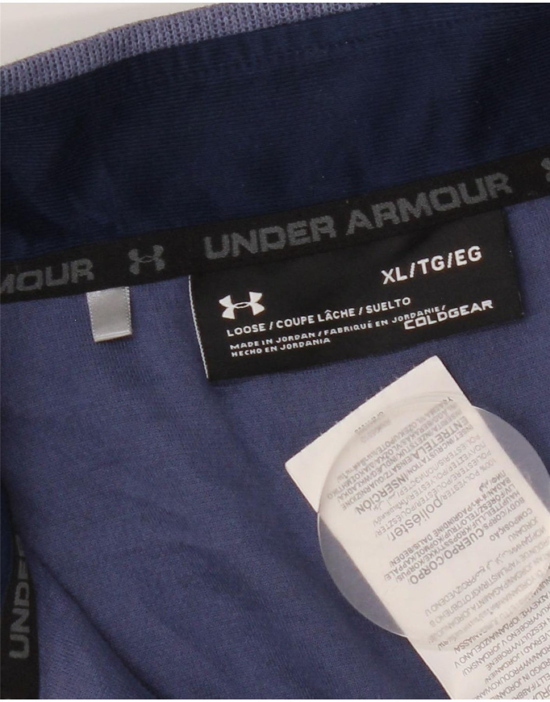 Under Armour Herre Zip Neck Pullover Træningsdragt Top XL Navy Blue Polyester