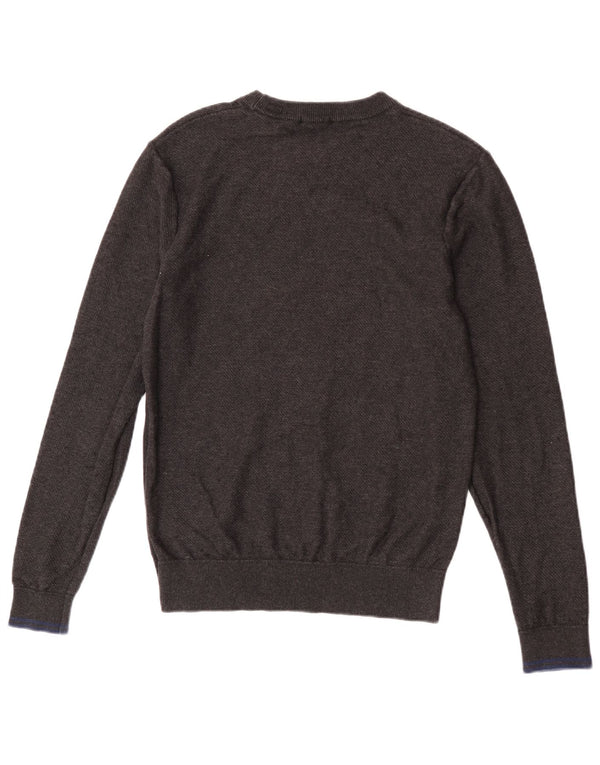 Scotch & Soda Herre sweater med rund hals, mellemgrå bomuld