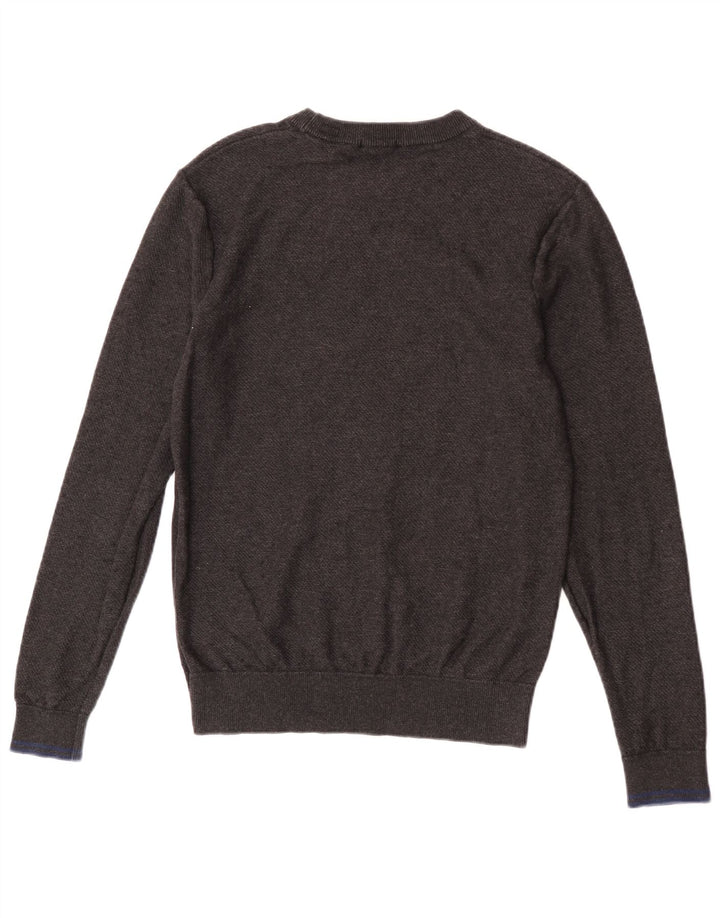 Scotch & Soda Herre sweater med rund hals, mellemgrå bomuld