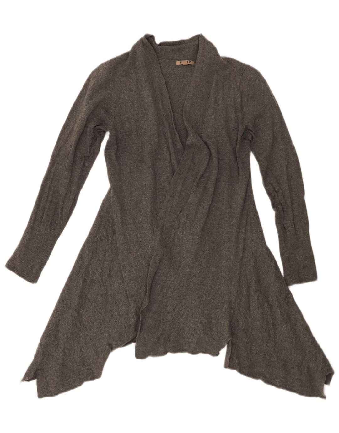 JIGSAW Womens Open Cardigan Sweater UK 12 Medium Grey Viscose