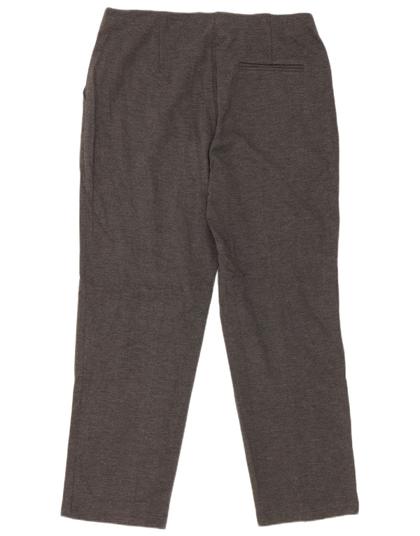 Marks & Spencer kvinders højtaljede chinobukser UK 14 Large W42 L27 Grå