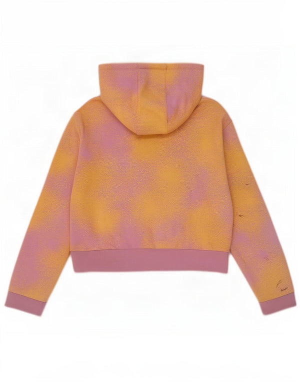 Adidas Crop hættetrøje til piger 14-15 år Pink Tie Dye Bomuld
