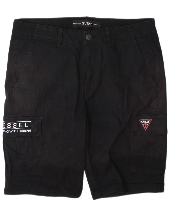 Guess Herre Cargo Shorts W32 Medium Sort Bomuld