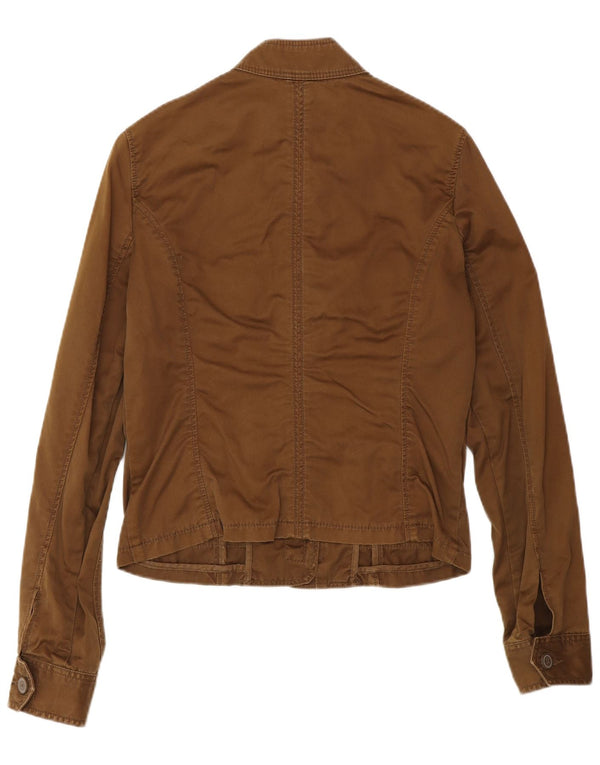 Woolrich Militærjakke til kvinder UK 12 Medium Brun Bomuld