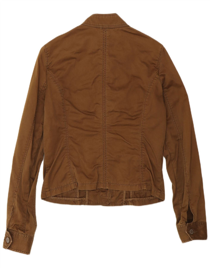 Woolrich Militærjakke til kvinder UK 12 Medium Brun Bomuld