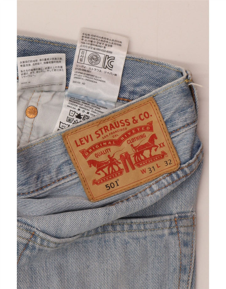 Levi's Herre 501 denimshorts W31 mellemblå bomuld