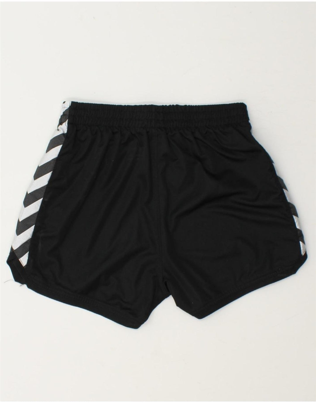 HUMMEL Mens Graphic Sport Shorts XS  Black Polyester Vintage Hummel and Second-Hand Hummel from Messina Hembry 