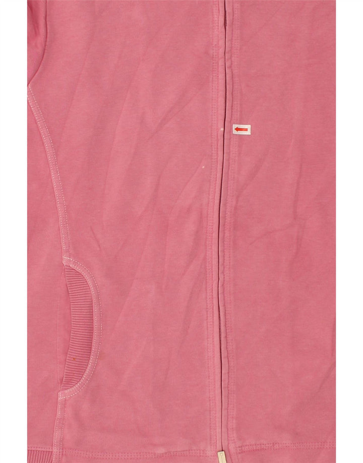 CHAMPION Womens Easy Fit Tracksuit Top Jacket UK 14 Medium Pink Cotton Vintage Champion and Second-Hand Champion from Messina Hembry 