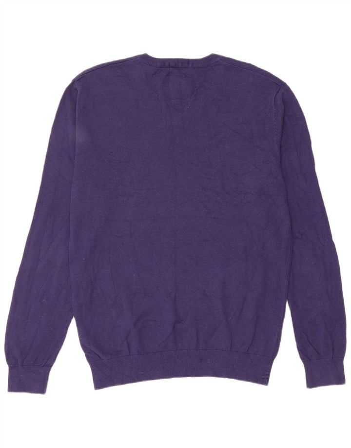 Jack Wills Herre V-hals sweater Medium Lilla Bomuld