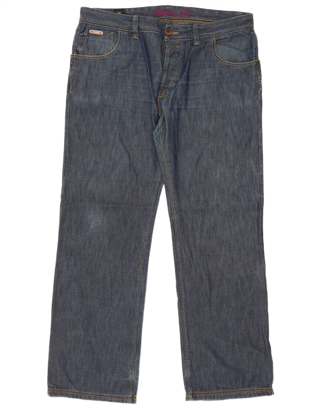 Datch Straight Jeans til mænd W38 L33 Blå Bomuld