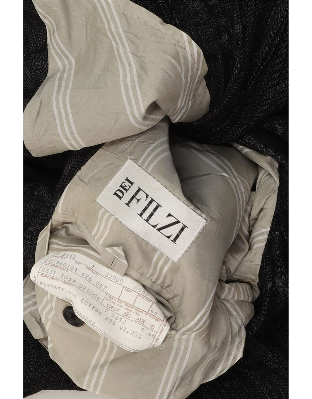 Dei Filzi Herre abstrakt mønster 1 knap blazerjakke IT 46 lille grå