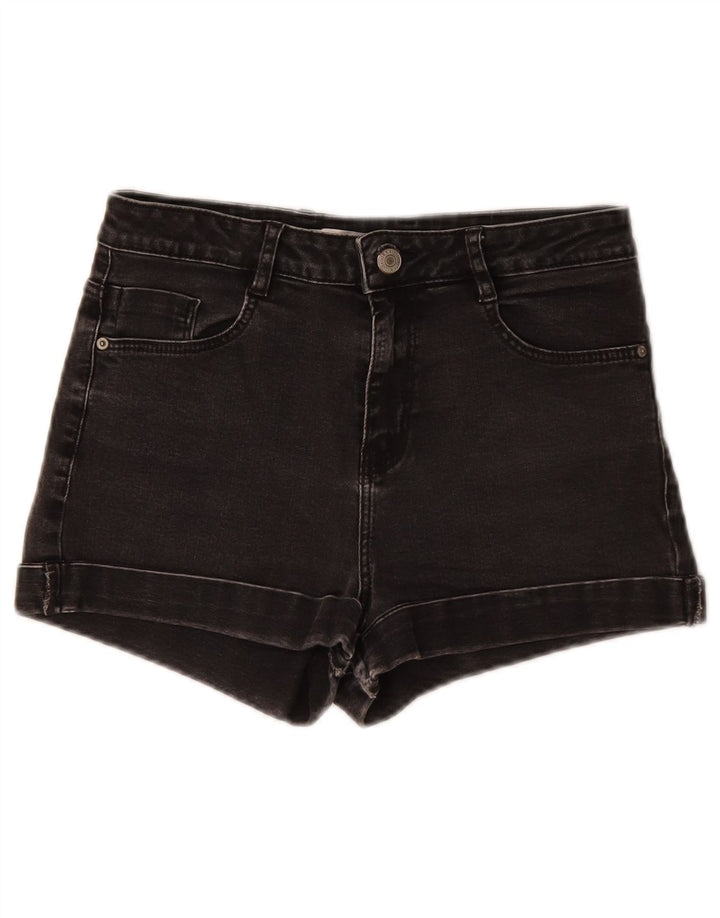 Zara Dame Denim Shorts EU 36 XS W26 Sort