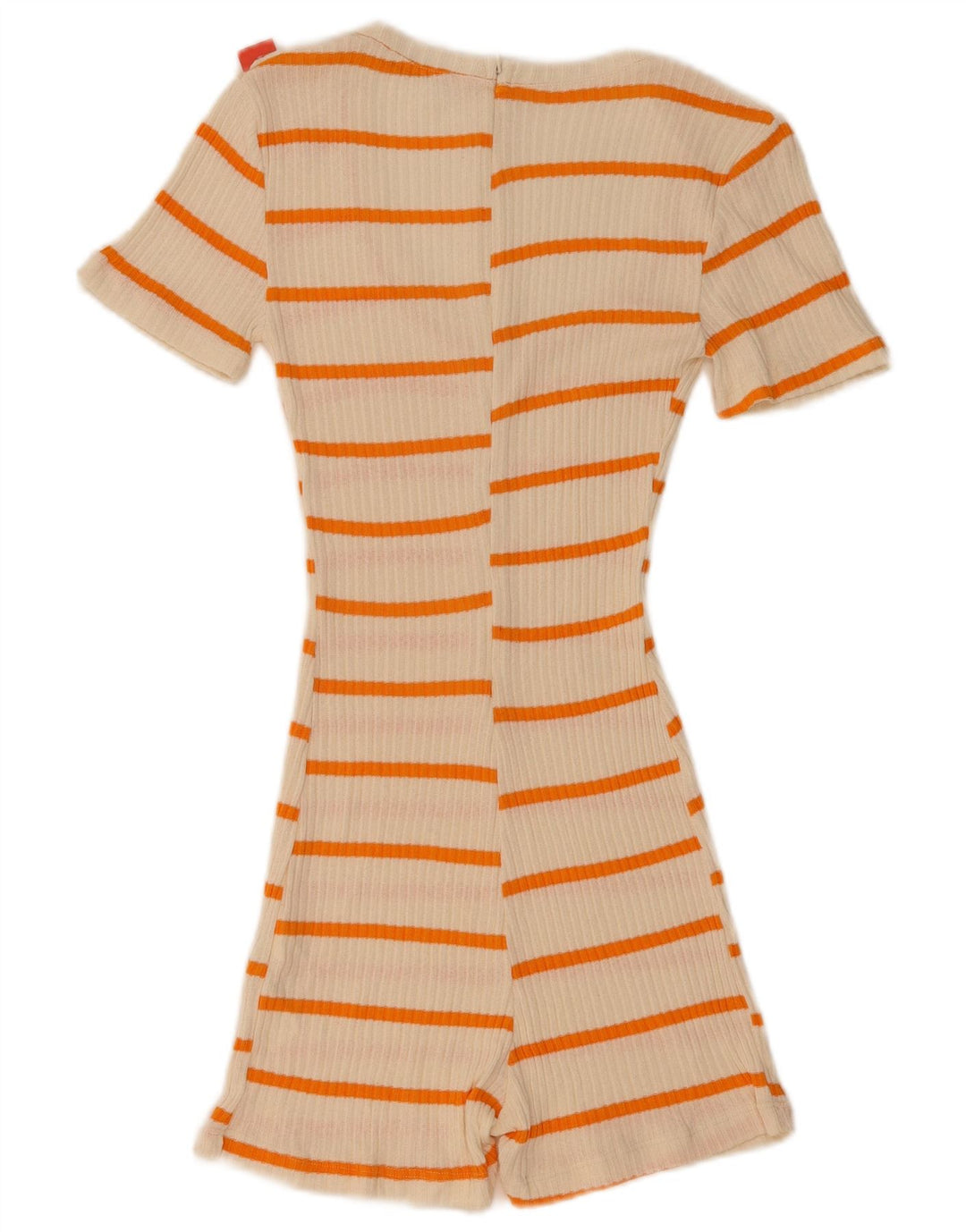 Zara Dame Playsuit UK 8 Small White Striped