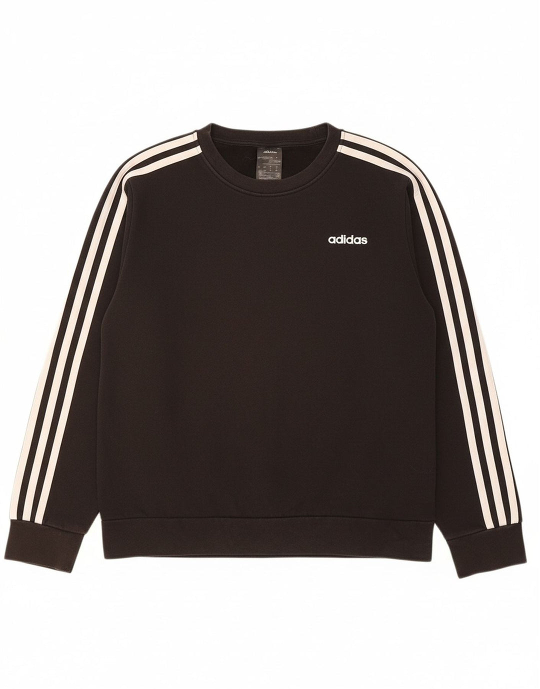 ADIDAS Womens Sweatshirt Jumper UK 12/14 Medium Black Cotton