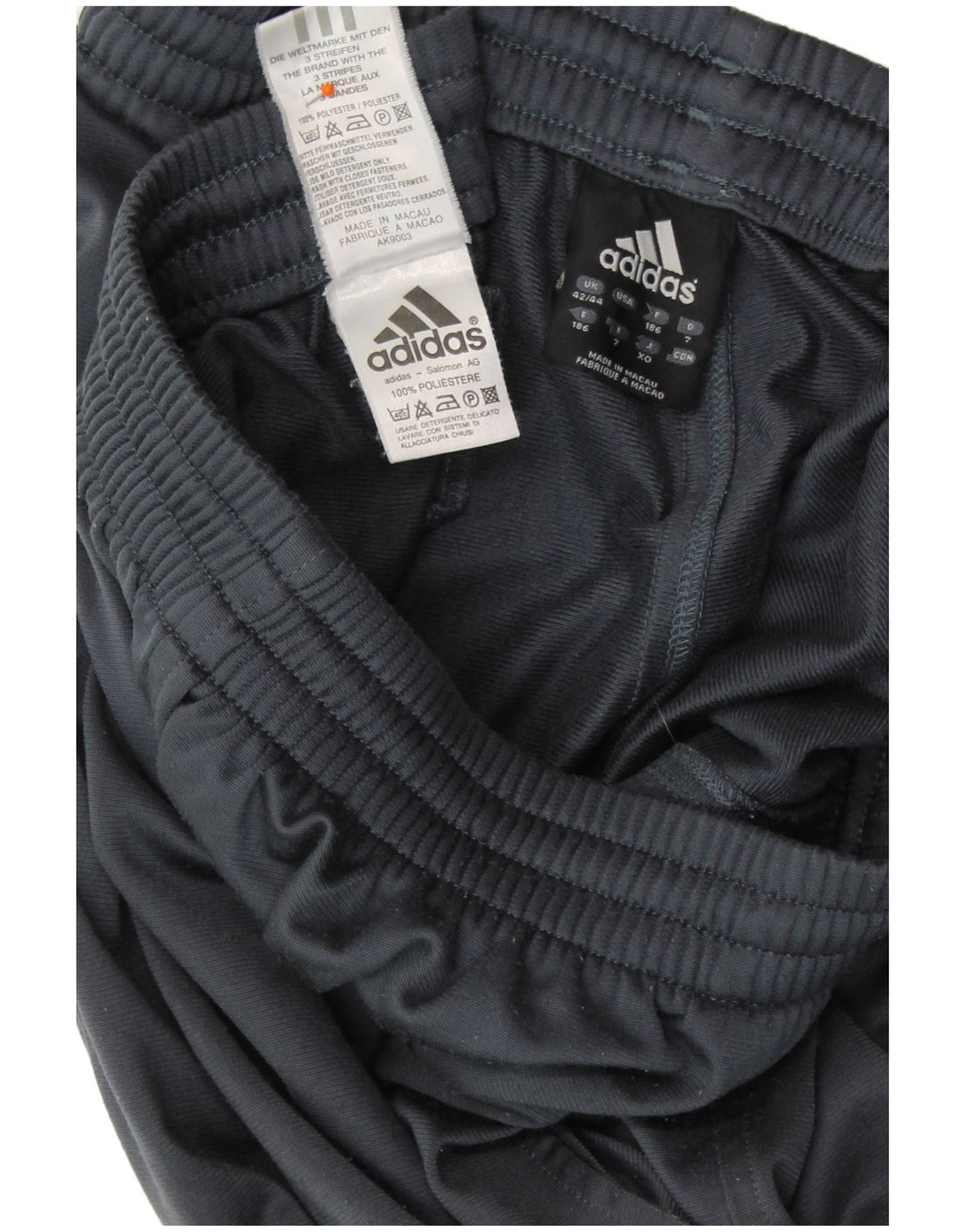 ADIDAS Træningsdragtsbukser til mænd UK 42/44 Large Navy Blue Polyester