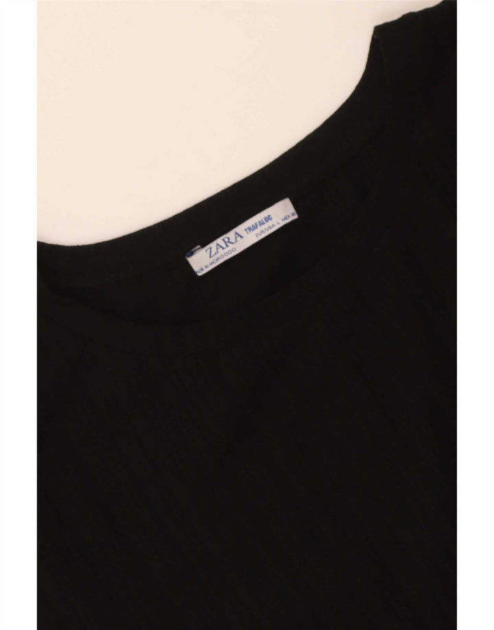 Zara Dame Trafaluc Bluse Top UK 16 Large Black