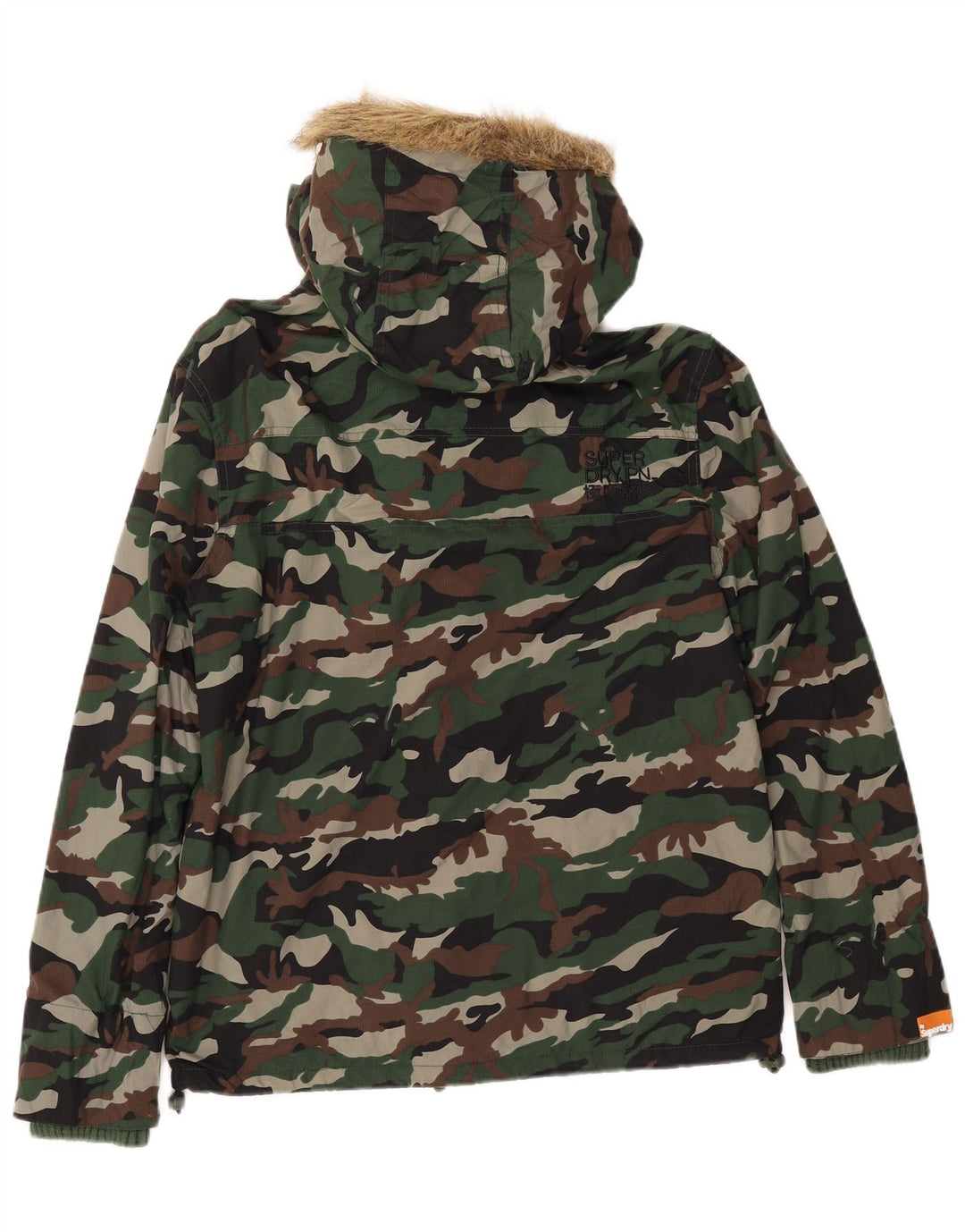 SUPERDRY Herre The Windcheater Windbreaker Jacket UK 36 Small Khaki