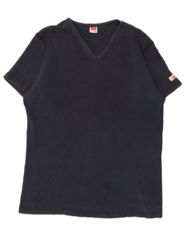 Levi's T-shirt top til kvinder XL marineblå bomuld
