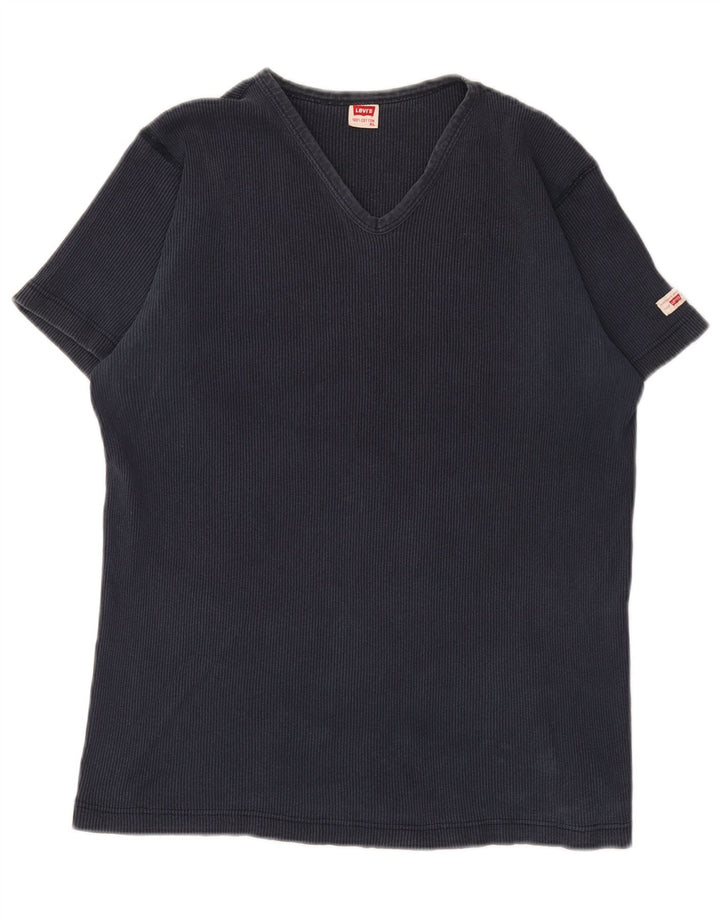 Levi's T-shirt top til kvinder XL marineblå bomuld