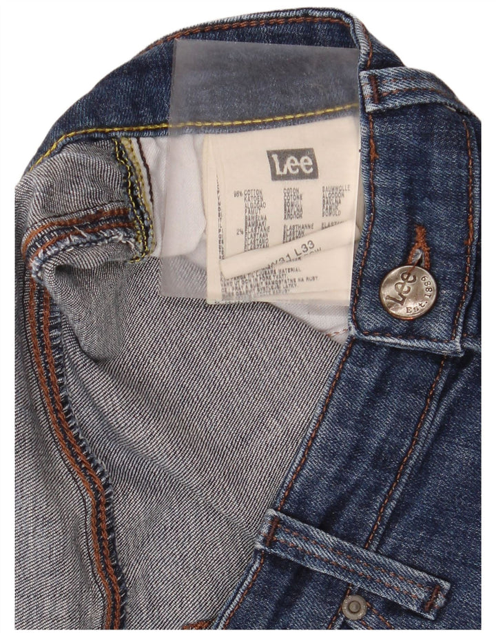 Lee Dame Lavtalje Slim Jeans W31 L33 Blå Bomuld